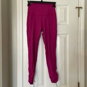 wilo pink ribbed leggings size small EUC